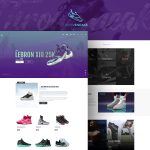eCommerce Shoe Store Website Template Free PSD