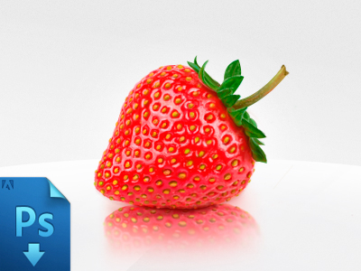 Realistic Strawberry Free PSD