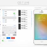 iOS 7 UI Kit PSD file