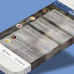 iOS7 Mobile Facebook App Concept PSD Freebie