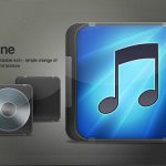 iTunes cover icon PSD