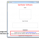 [GET] SpinFaster Software Thanks